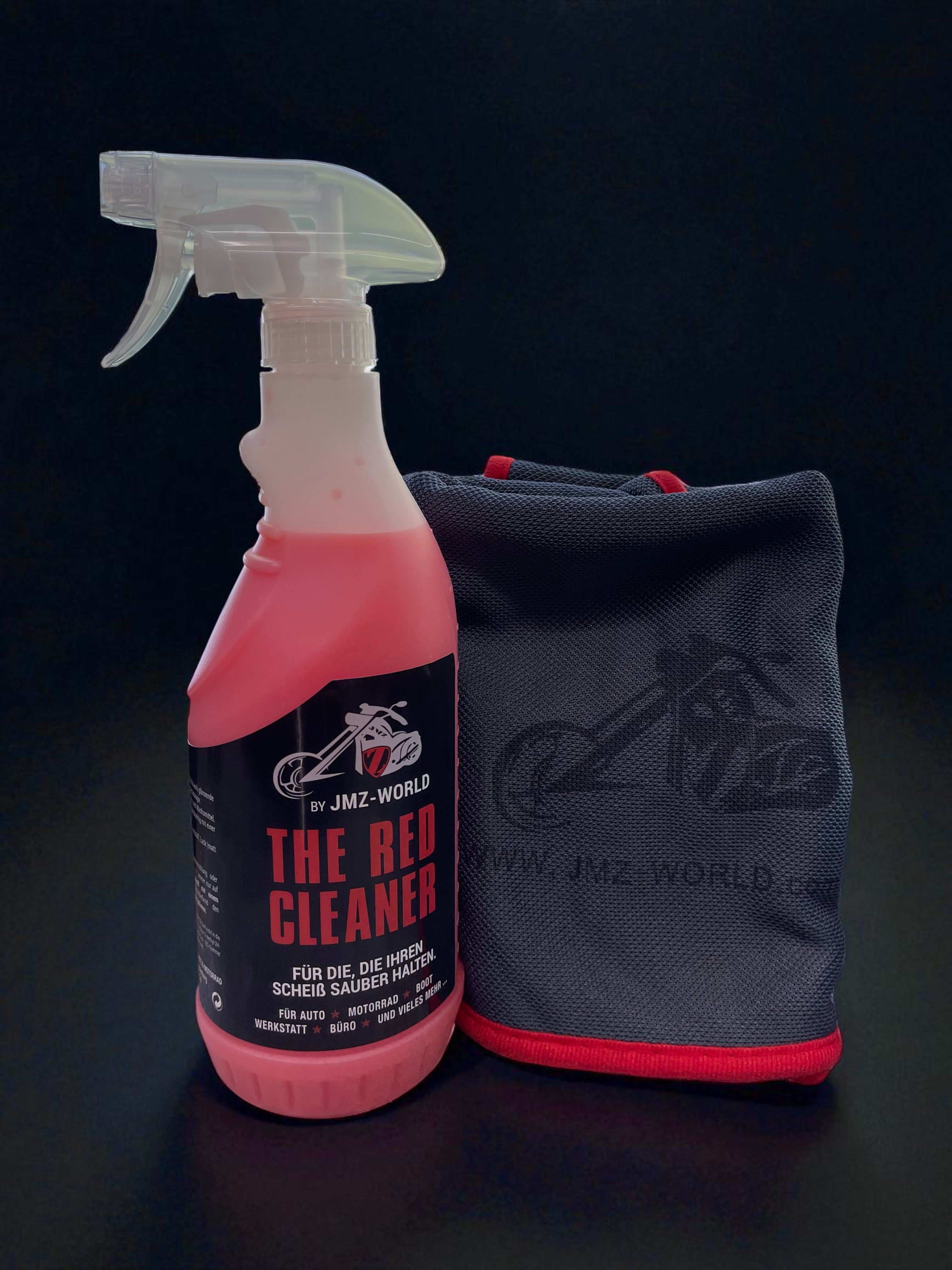 THE GRAY MICROFIBER TOWEL THE RED CLEANER Milunox
