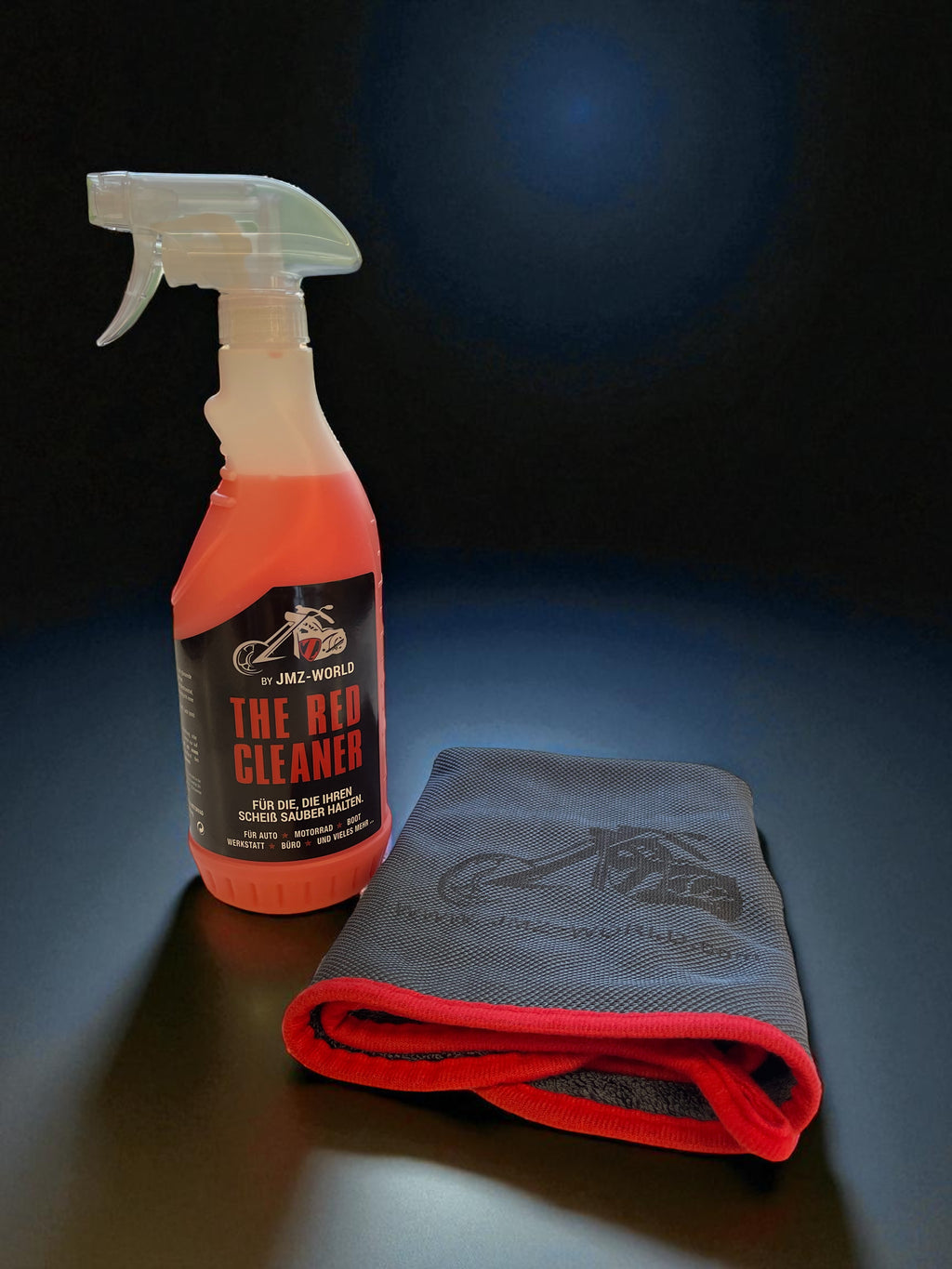 THE GRAY MICROFIBER TOWEL THE RED CLEANER Milunox